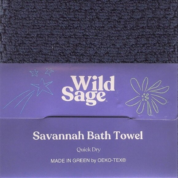 new BIJOU BLUE Wild Sage Savannah 90% Cotton Towel Set BATH + HAND + WASHCLOTH - Picture 2 of 11